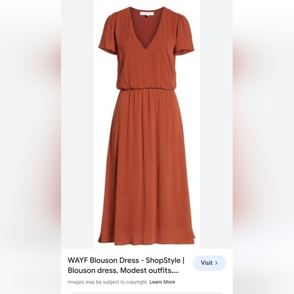 WAYF Blouson dress - Picture 2 of 5